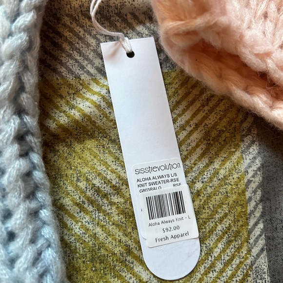 Knit Multi-Colour Striped Sweater - Large - NWT - Picture 3 of 4